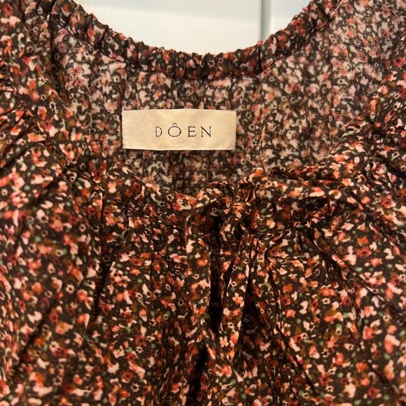 Doen Yarrow Ruffle Floral Dress- Size S - Picture 5 of 8